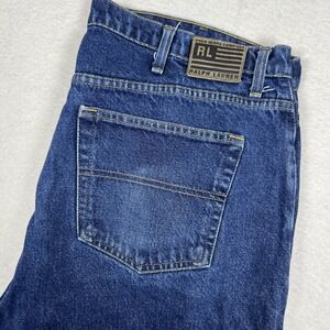 Polo Jeans Ralph Lauren‎ Jeans Mens 40x30 Blue Denim New Classic Straight Leg